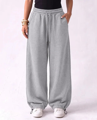 SITRA Women's Casual Retro Oversize Cuff Wide Pants