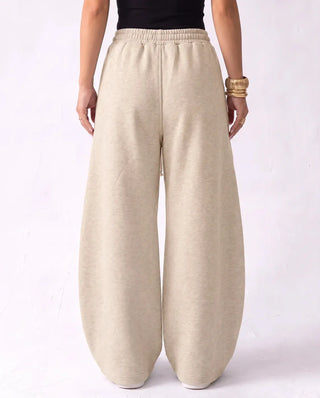 SITRA Women's Casual Retro Oversize Pants – Black / Brown