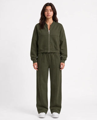 SITRA Women's Casual Soft Zip Lounge Set