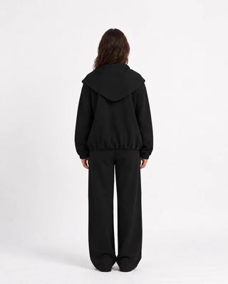 SITRA Women's Casual Tie Shoulder Zip Set