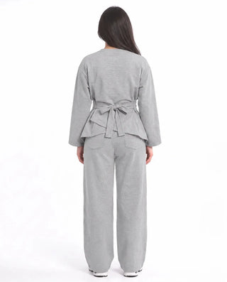 SITRA Women's Casual Wrap Detail Lounge Set