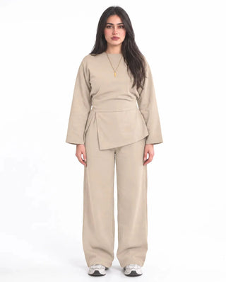 SITRA Women's Casual Wrap Detail Lounge Set
