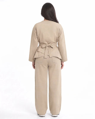 SITRA Women's Casual Wrap Detail Lounge Set