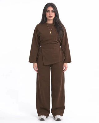 SITRA Women's Casual Wrap Detail Lounge Set