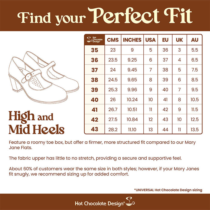 Siamese Cat Women's Mary Jane Mid Heels