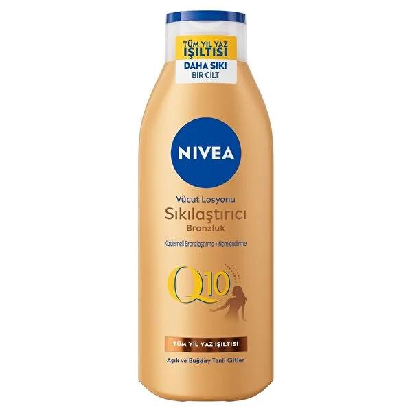 Nivea Q10 Firming & Tanning Body Lotion - Moisturizing, Dermatologically Approved - 6.76 fl oz - Glamourous Grace