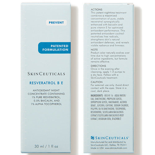SkinCeuticals Resveratrol BE Night Concentrate for Wrinkles