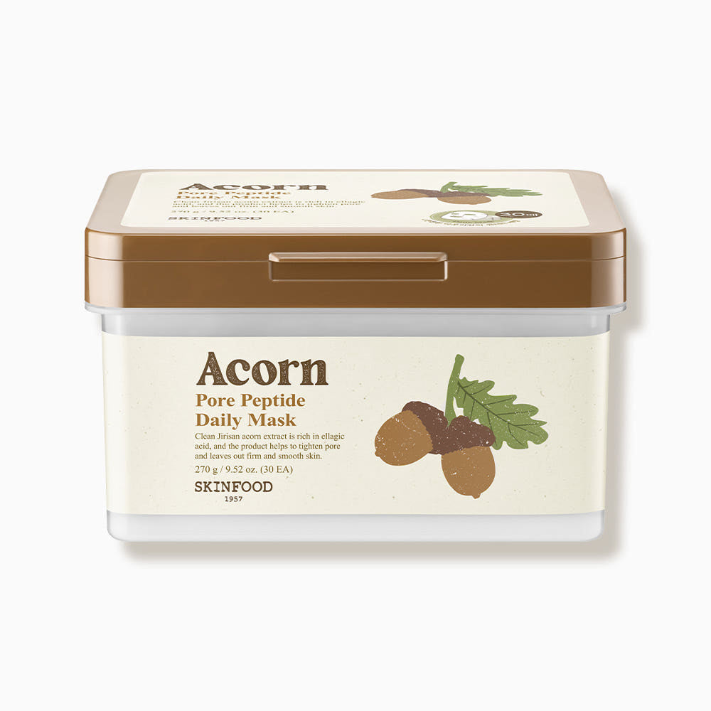 SKINFOOD Acorn Pore Peptide Daily Mask 270g/30ea - Glamourous Grace