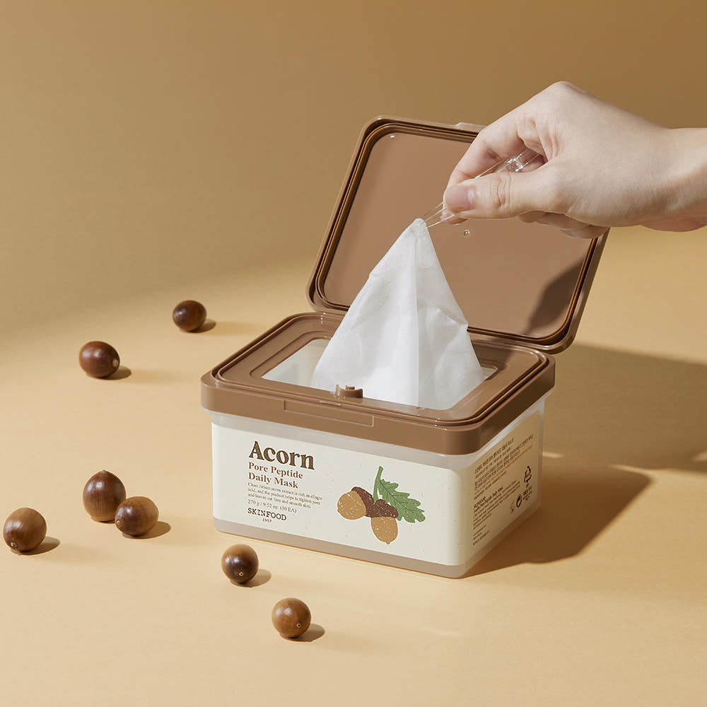 SKINFOOD Acorn Pore Peptide Daily Mask 270g/30ea - Glamourous Grace