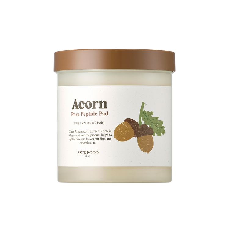 SKINFOOD Acorn Pore Peptide Pad 250g (60 Pads) - Glamourous Grace