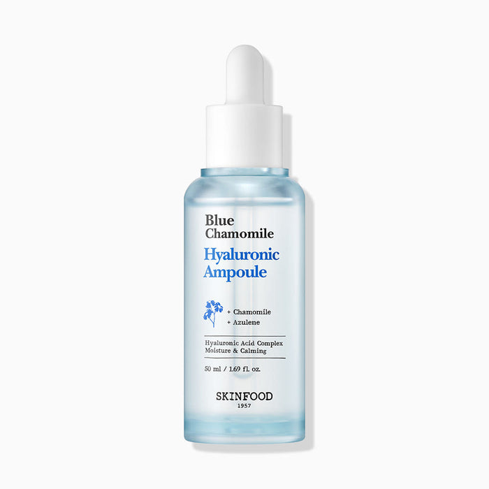 SKINFOOD Blue Chamomile Hyaluronic Ampoule 50ml - Glamourous Grace