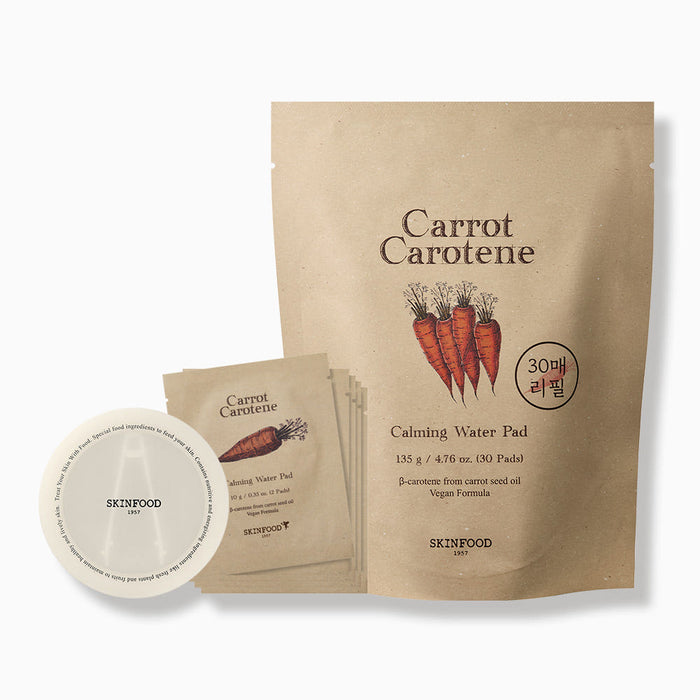 SKINFOOD Carrot Carotene Calming Water Pad 135g/30 Pads (Refill) - Glamourous Grace