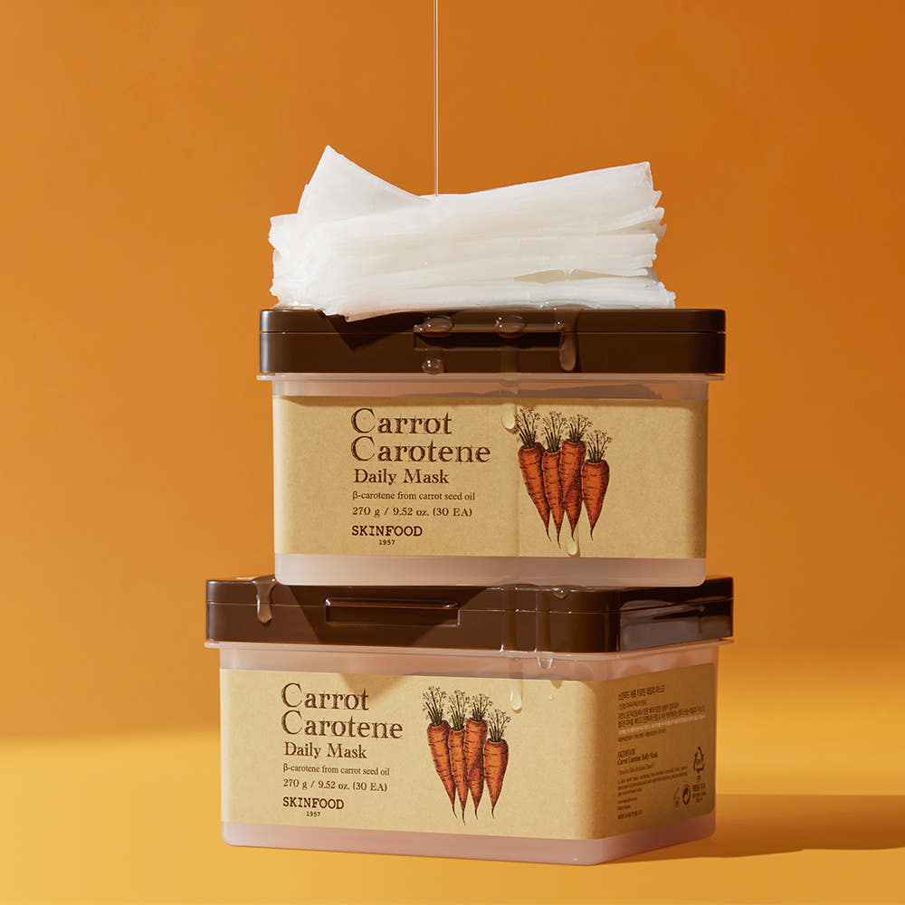 SKINFOOD Carrot Carotene Daily Mask Sheet 270g/30ea - Glamourous Grace