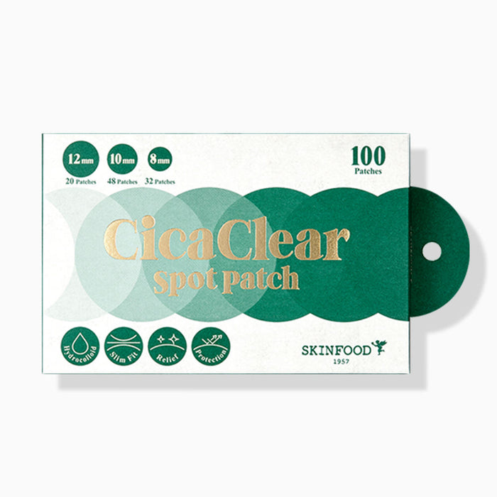 SKINFOOD Cica Clear Spot Patch 100pcs - Glamourous Grace