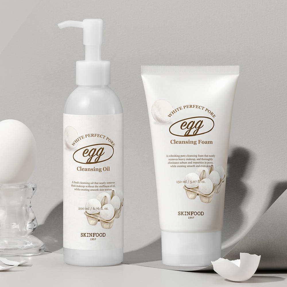 SKINFOOD Egg White Perfect Pore Cleansing Oil 200ml - Glamourous Grace