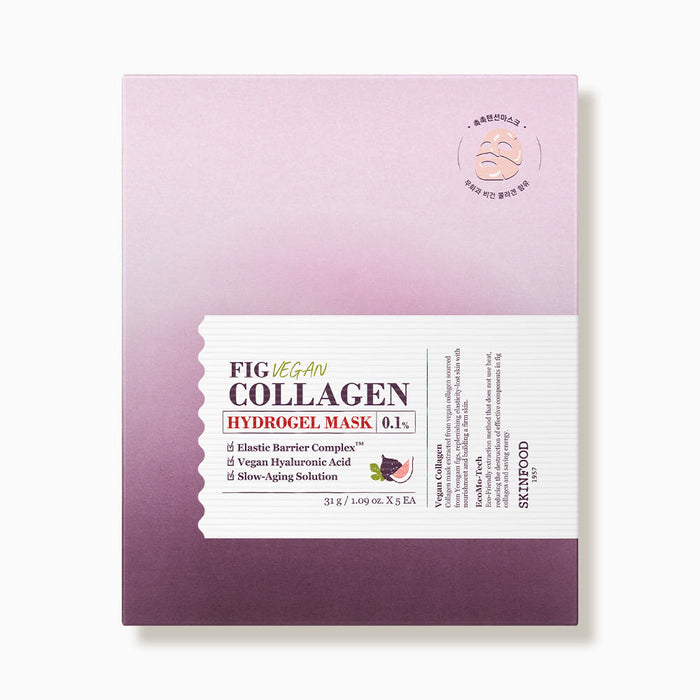 SKINFOOD Fig Vegan Collagen Hydrogel Mask Sheet 31g X 5ea - Glamourous Grace