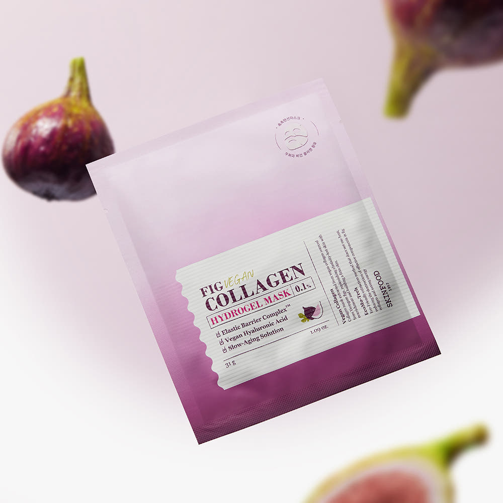 SKINFOOD Fig Vegan Collagen Hydrogel Mask Sheet 31g X 5ea - Glamourous Grace