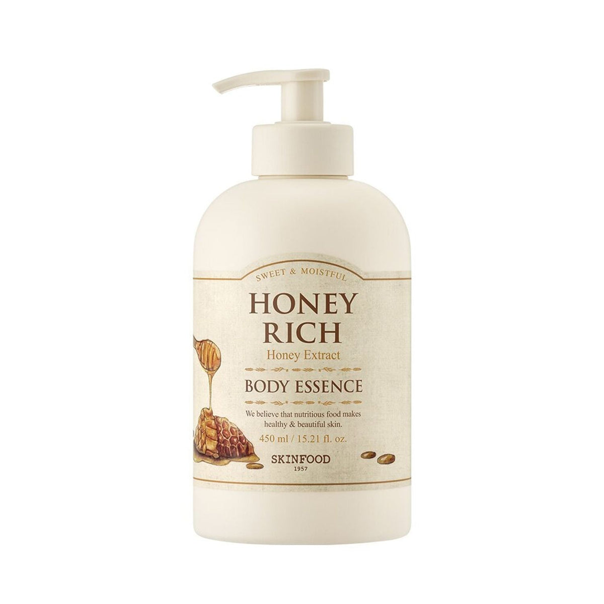 SKINFOOD Honey Rich Body Essence 450ml - Glamourous Grace