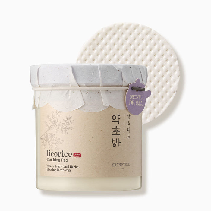 SKINFOOD Licorice Soothing Pad 250g/60ea - Glamourous Grace