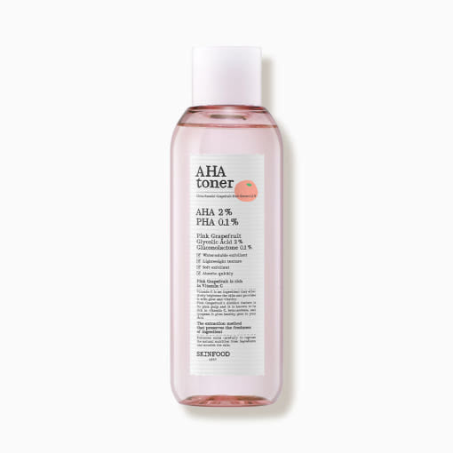 SKINFOOD Pink Grapefruit AHA Toner 200ml - Glamourous Grace