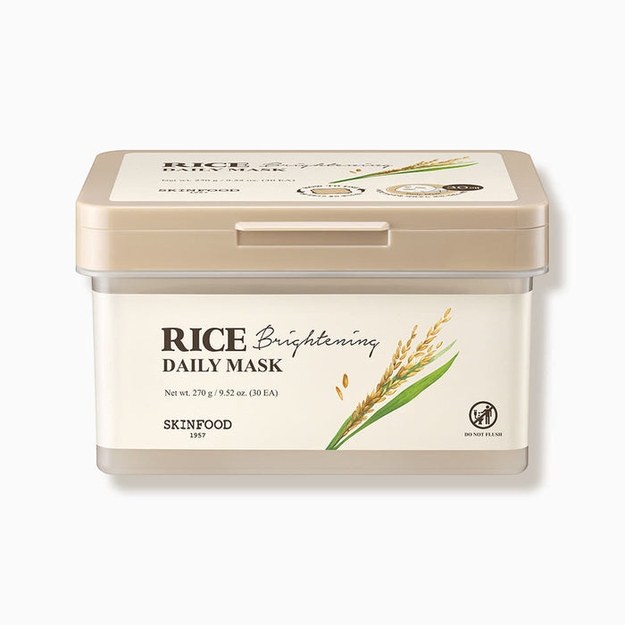 SKINFOOD Rice Brightening Daily Mask 270g/30ea - Glamourous Grace