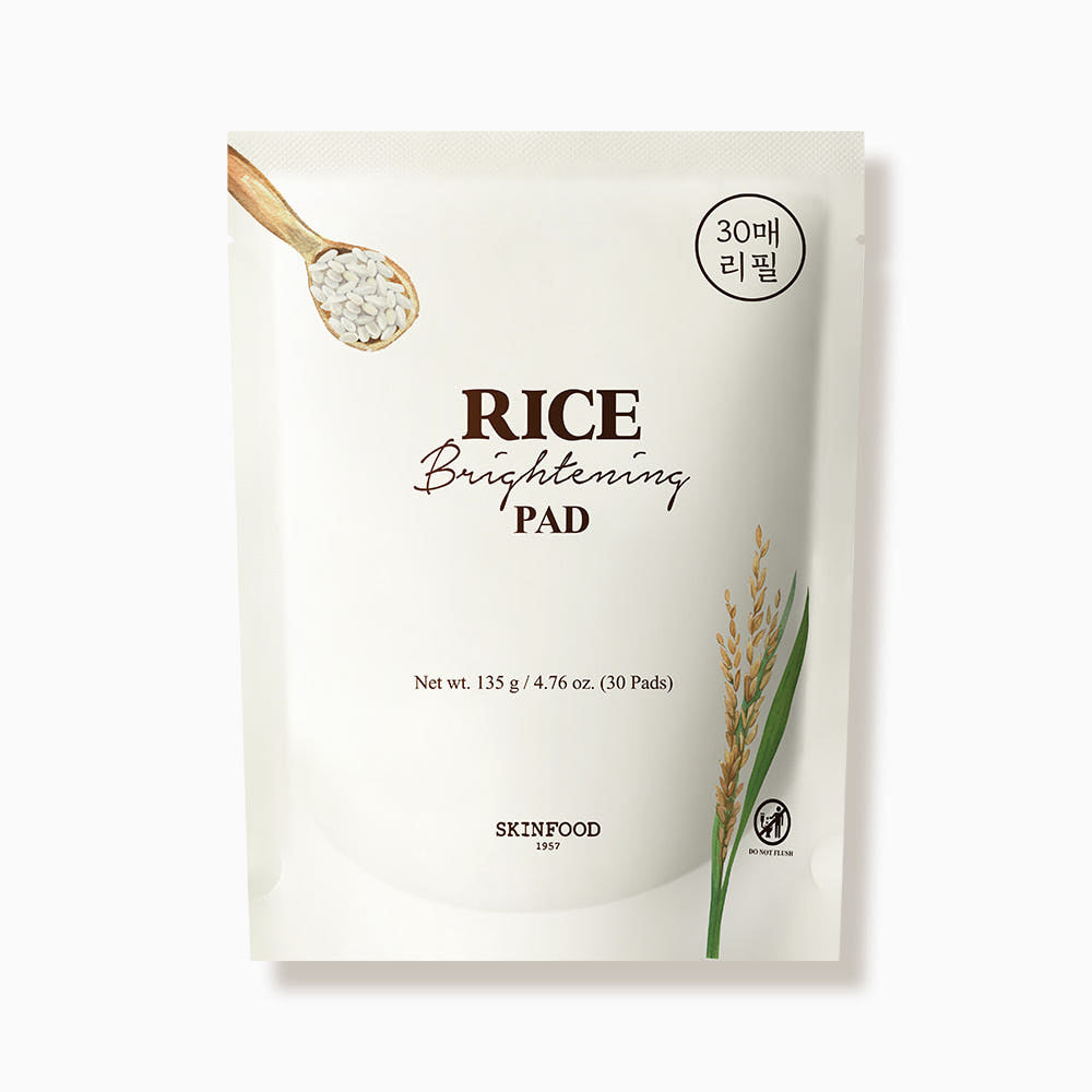 SKINFOOD Rice Brightening Pad 135g/30Pads [Refill] - Glamourous Grace