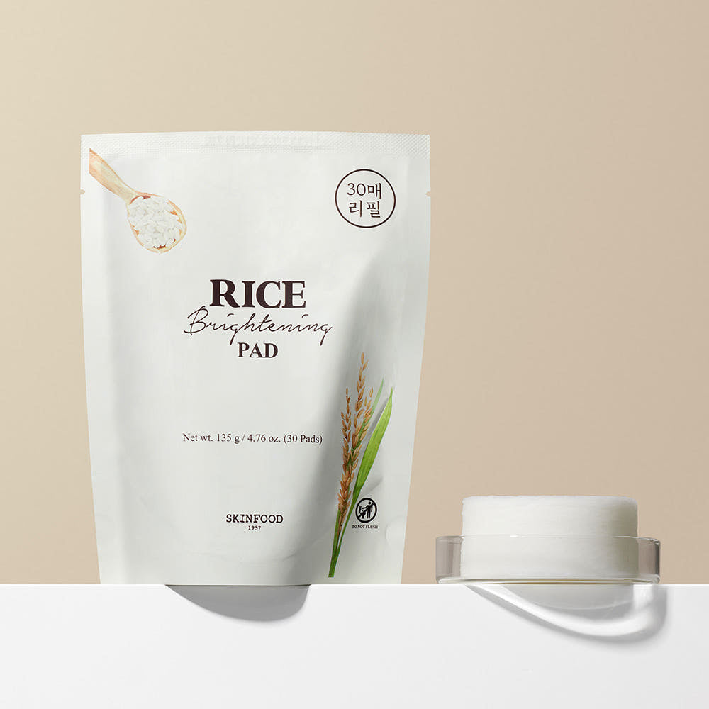 SKINFOOD Rice Brightening Pad 135g/30Pads [Refill] - Glamourous Grace