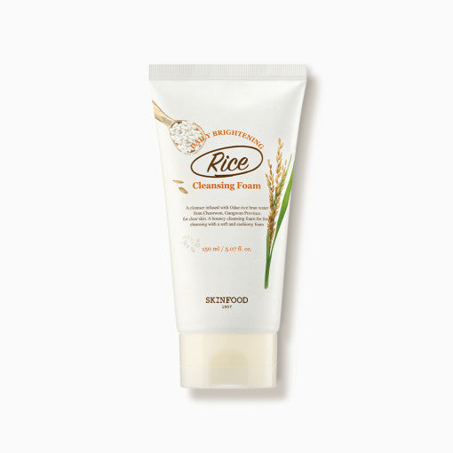 SKINFOOD Rice Daily Brightening Cleansing Foam 150ml - Glamourous Grace