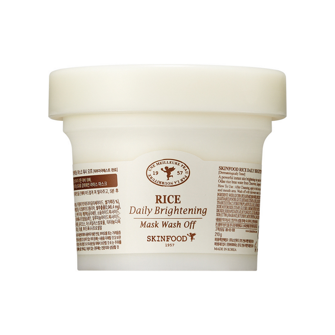 SKINFOOD Rice Daily Brightening Mask Wash Off 210g - Glamourous Grace