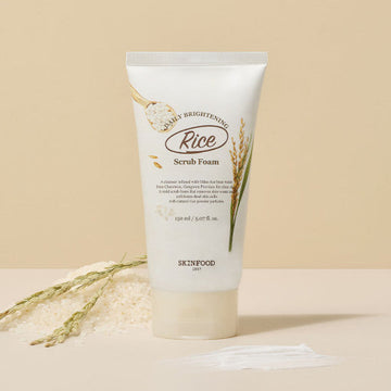 SKINFOOD Rice Daily Brightening Scrub Foam 150ml - Glamourous Grace