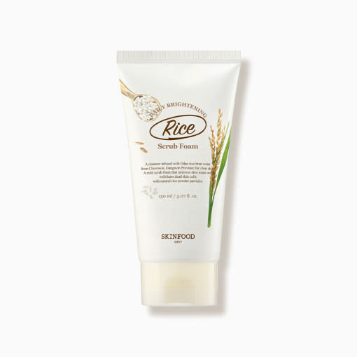 SKINFOOD Rice Daily Brightening Scrub Foam 150ml - Glamourous Grace