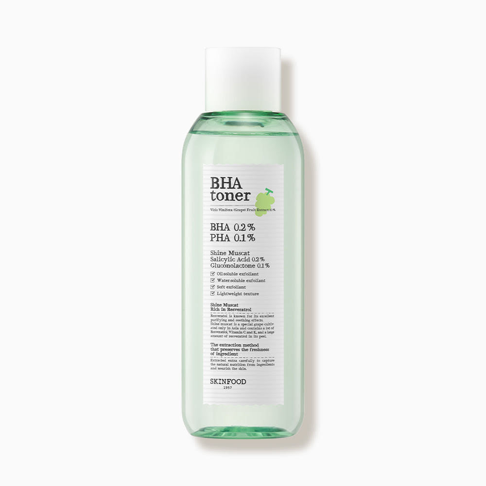 SKINFOOD Shine Muscat BHA Toner 200ml - Glamourous Grace