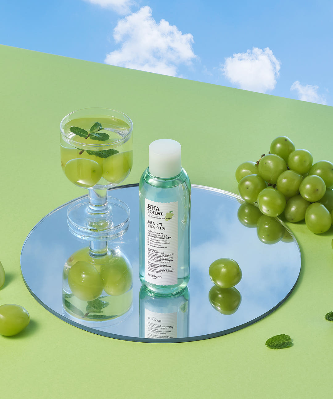 SKINFOOD Shine Muscat BHA Toner 200ml - Glamourous Grace