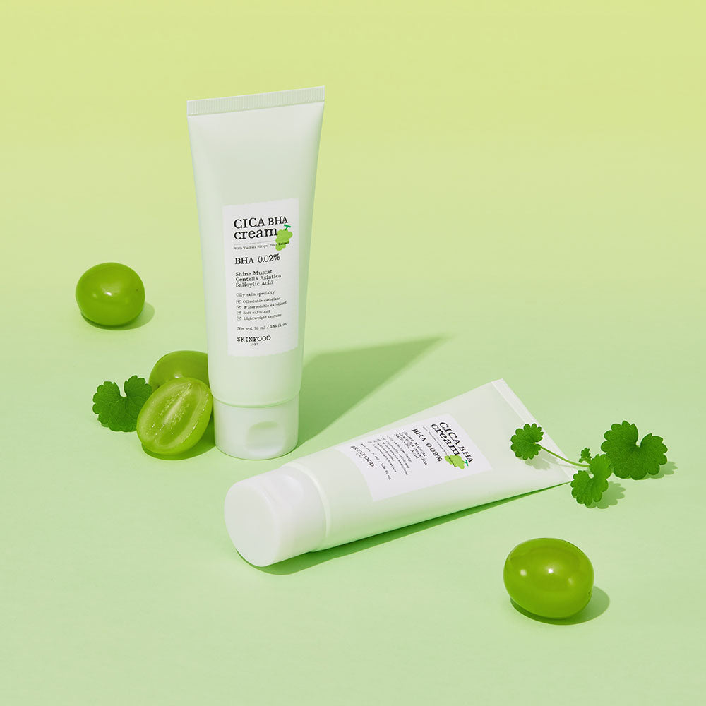 SKINFOOD Shine Muscat Cica BHA Cream 70ml - Glamourous Grace