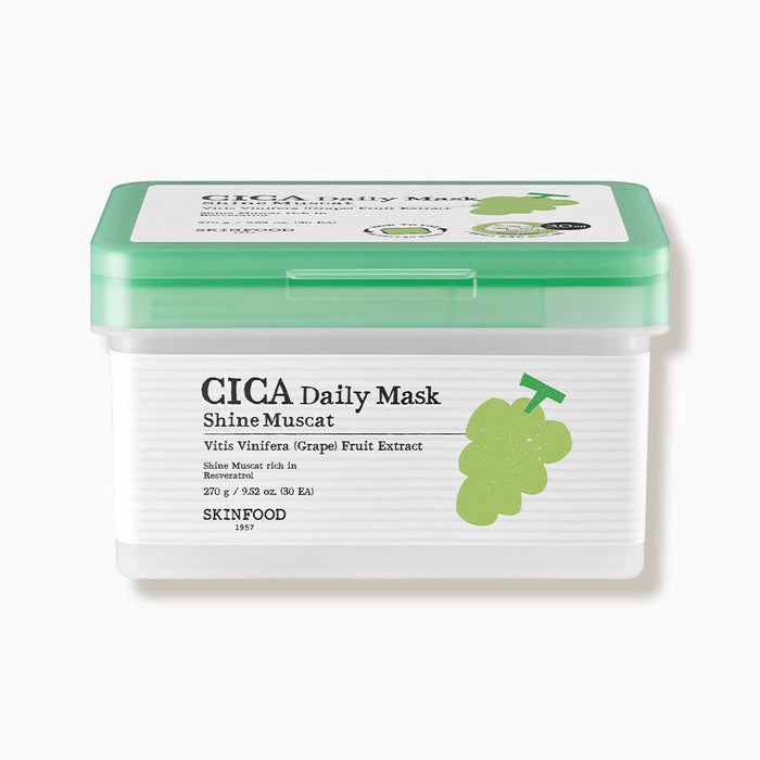 SKINFOOD Shine Muscat Cica Daily Mask 270g/30ea - Glamourous Grace