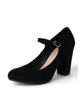 Skippy | Black Suede - Glamourous Grace