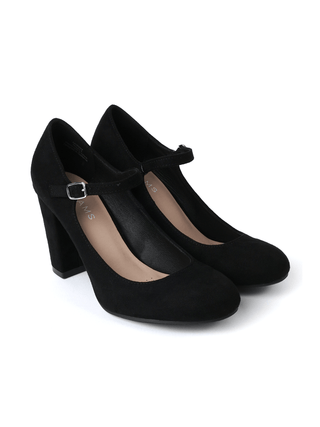 Skippy | Black Suede - Glamourous Grace