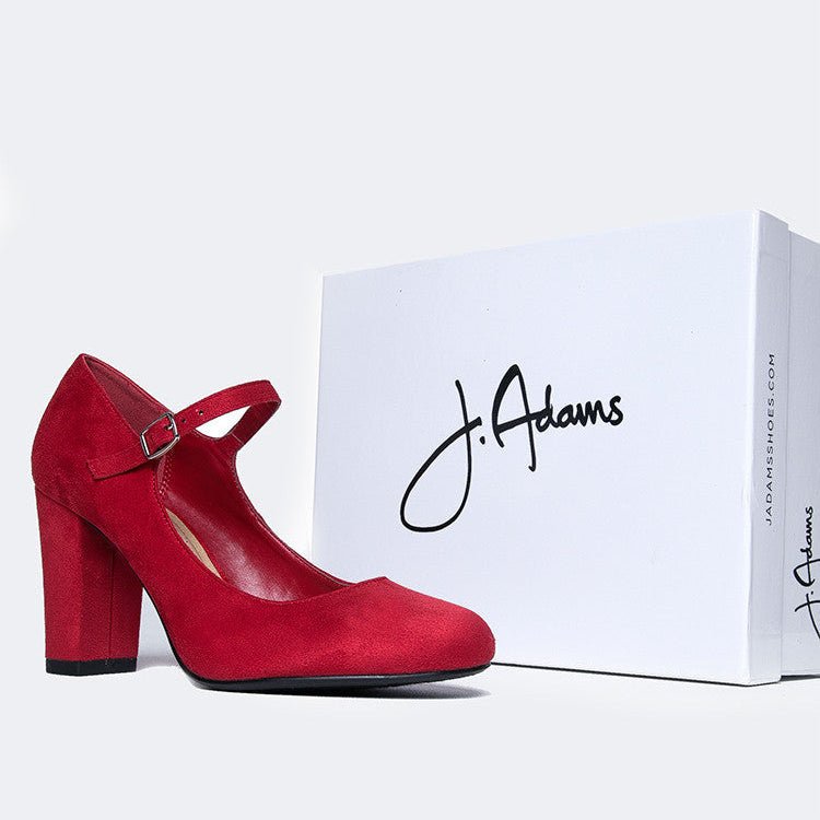 Skippy | Red Suede - Glamourous Grace