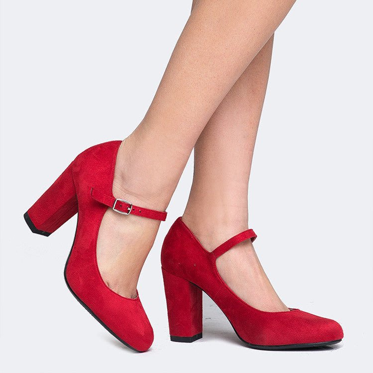 Skippy | Red Suede - Glamourous Grace