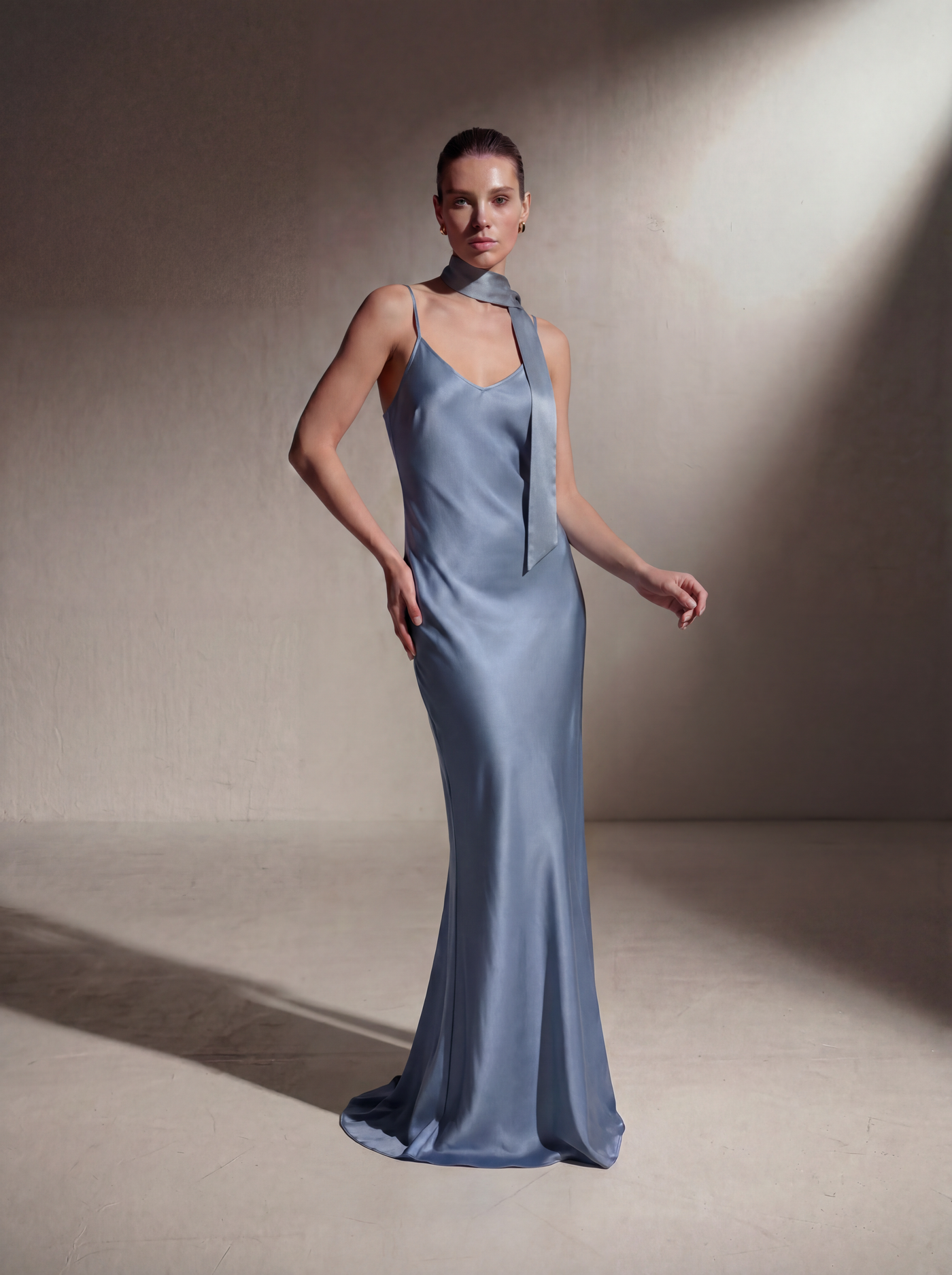 Silk Bias Slip - Celestine