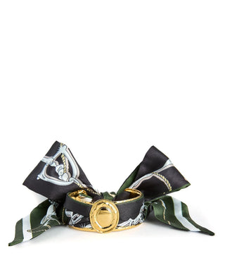Narrow Gold Scarf Cuff - Penelope - Glamourous Grace