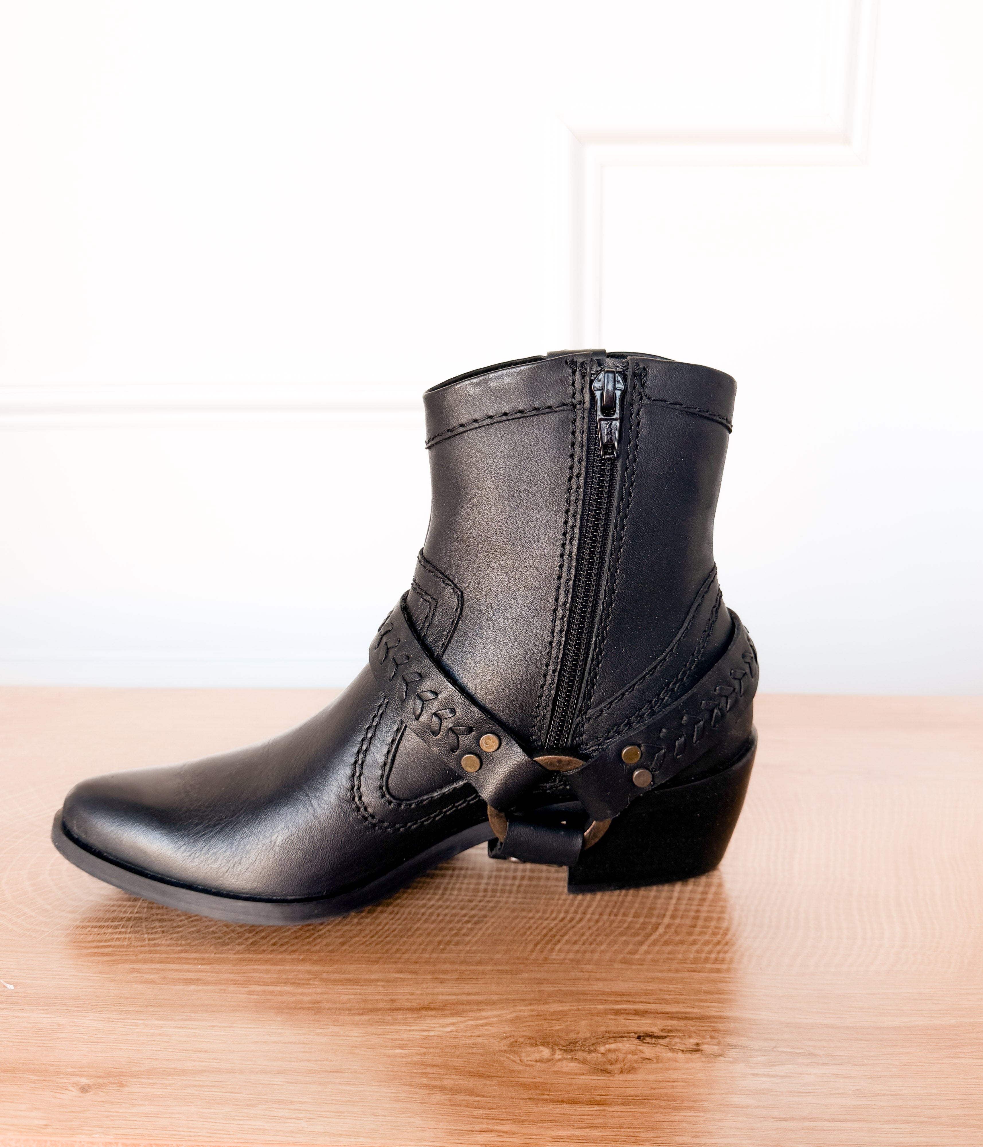Smithy Suede Ankle Boot in Black - Glamourous Grace