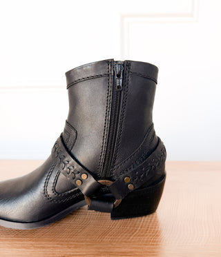 Smithy Suede Ankle Boot in Black - Glamourous Grace