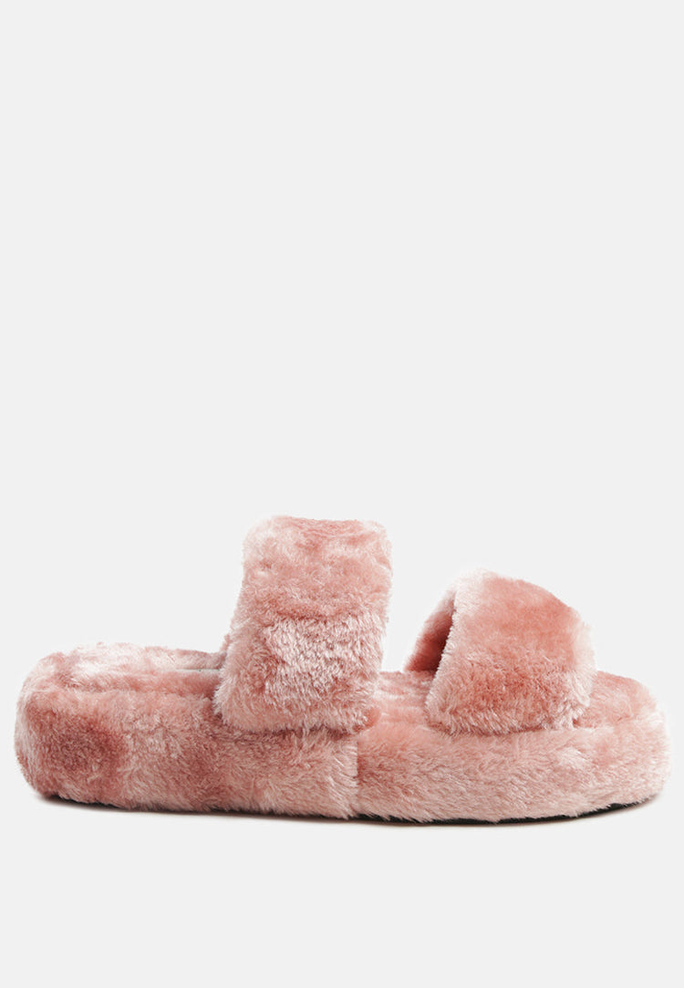 Smoothie Fur Slip-On Flats - Glamourous Grace