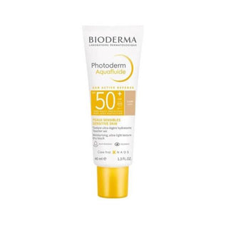 Bioderma Photoderm Aquafluide Light Sunscreen Cream SPF50+ - Lightweight, Non-Greasy, Color-Evening Protection for Sensitive Skin - Glamourous Grace