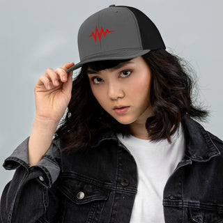 Heartbeat Snapback Trucker Hat