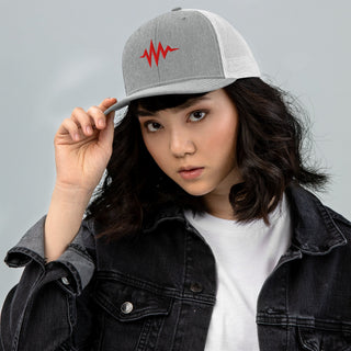 Heartbeat Snapback Trucker Hat