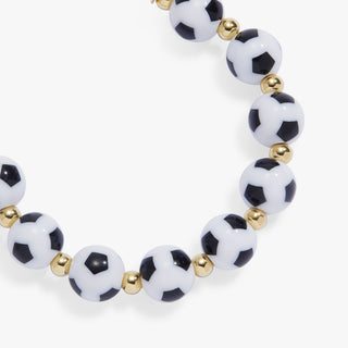 Soccer Oversized Beaded Bangle