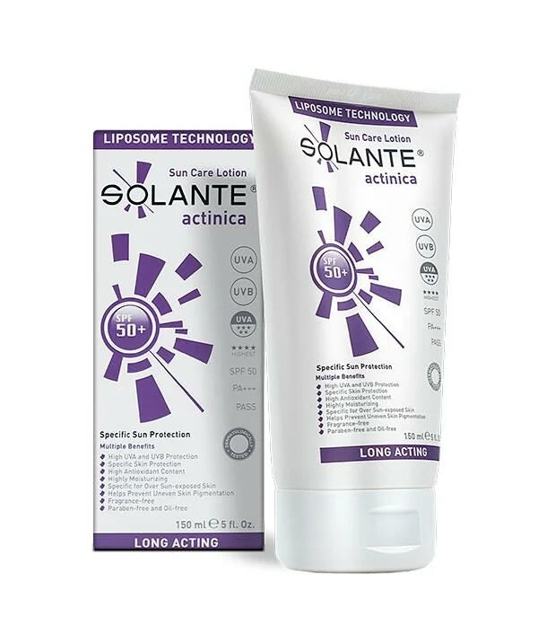 Solante Actinica Sun Care Lotion Spf 50+ 150ml - Glamourous Grace