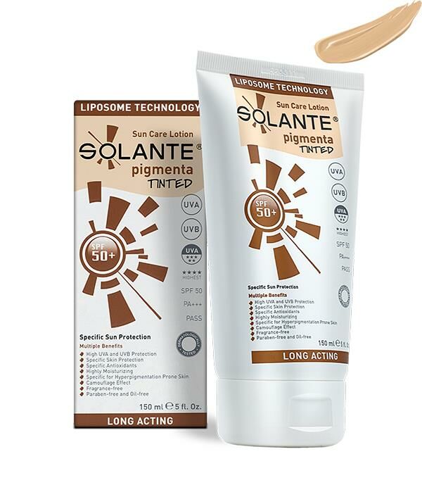 Solante Pigmenta Tinted Spf 50+ 150ml - Glamourous Grace